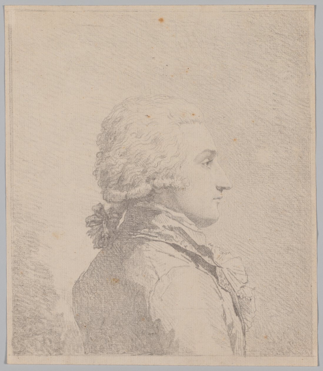 Ritratto di profilo di un uomo da attributed to Louis Rolland Trinquesse