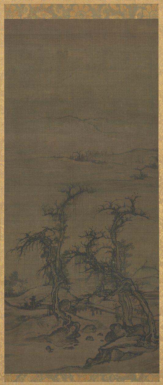 Portando un Qin in visita da attributed to Luo Zhichuan