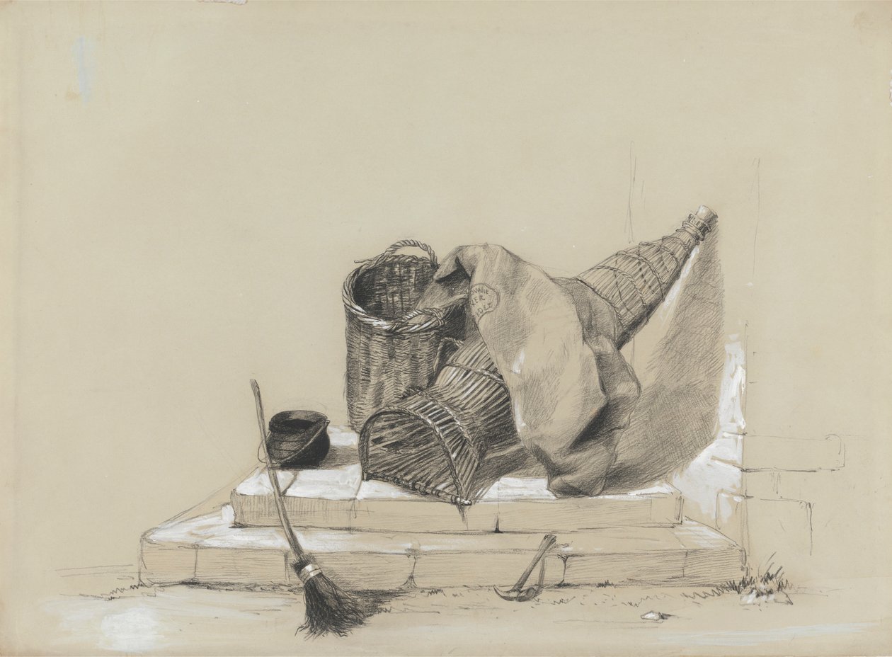 Natura morta con scopa da attributed to Peter DeWint