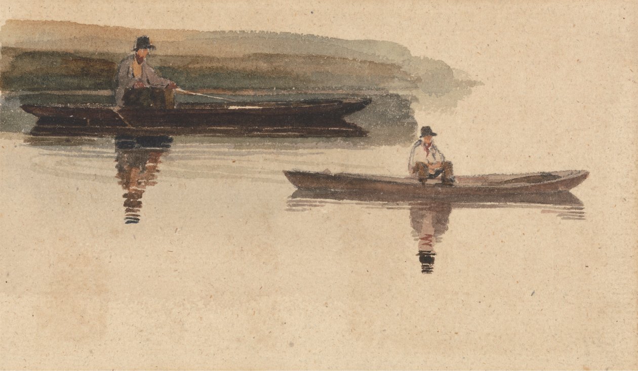 Due uomini in barca da attributed to Peter DeWint
