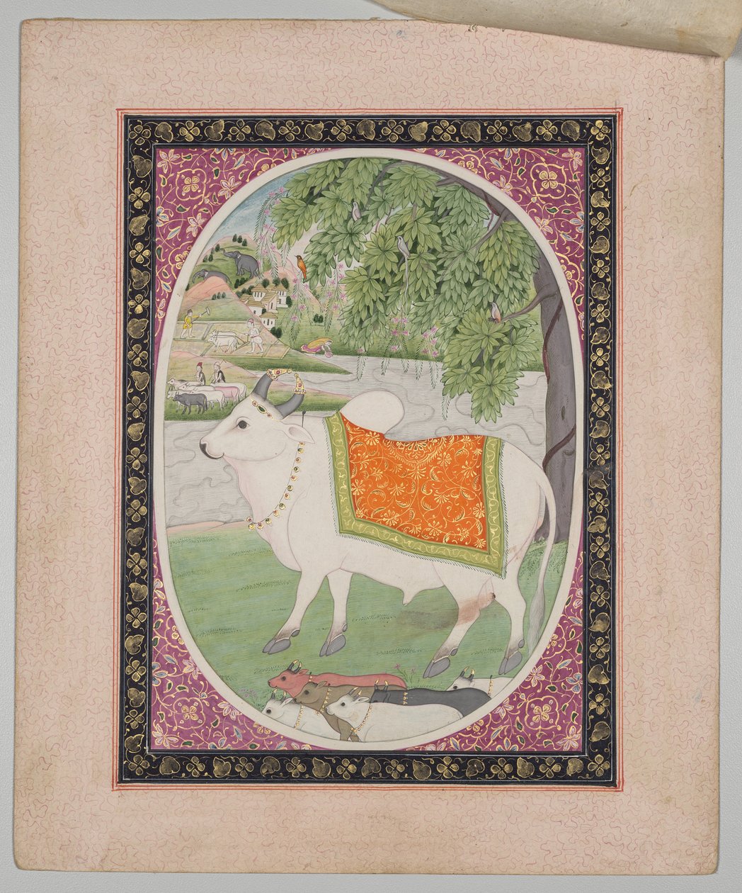 Toro, da una Serie di Astrologia Mandi da attributed to Sanju