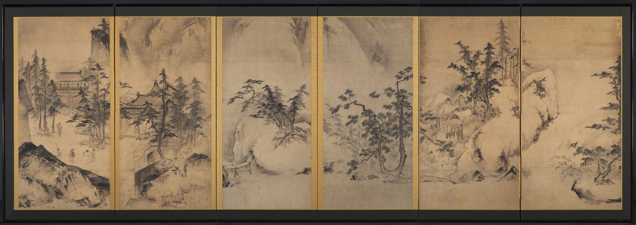 Paesaggio Invernale e Primaverile da attributed to Tenshō Shūbun