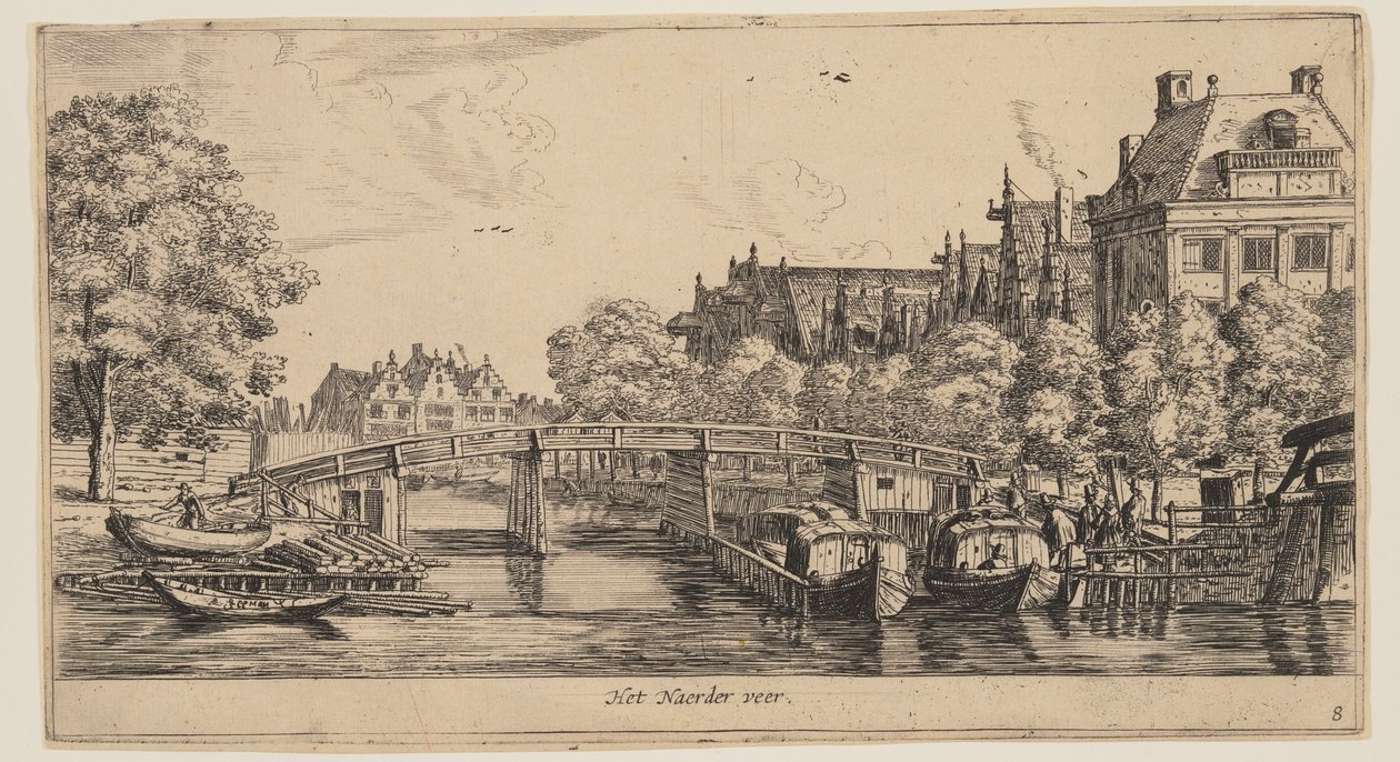 Il Naeder veer, da Vedute di Amsterdam da called Zeeman Reinier Nooms