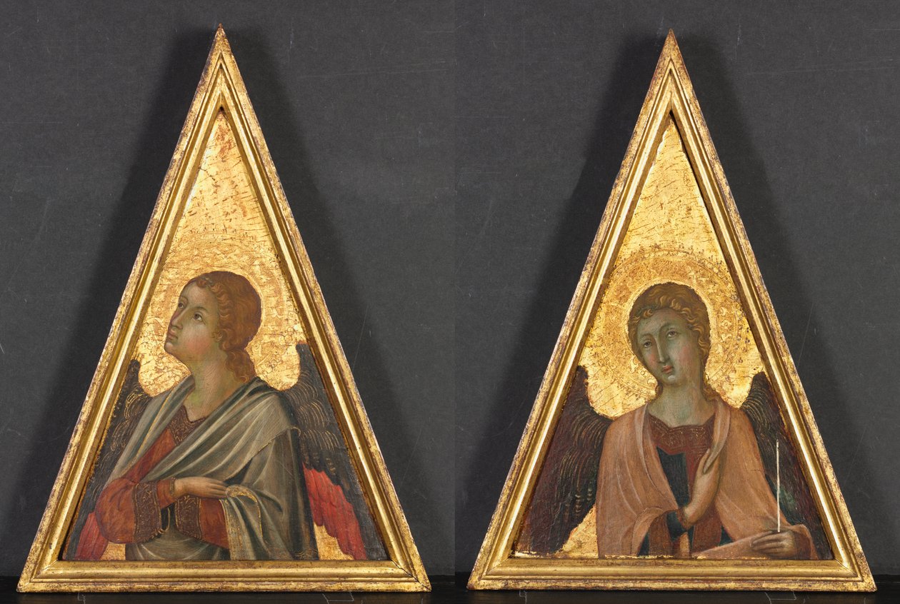 Pinnacolo con angelo (coppia) da circle of Niccolò di Segna
