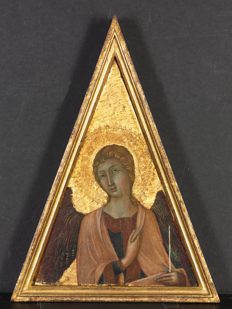 Pinnacolo con angelo da circle of Niccolò di Segna