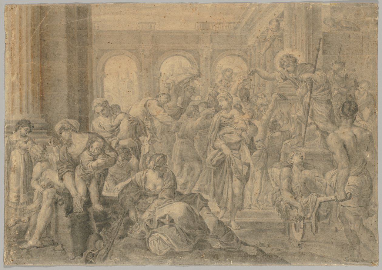 Copia di San Rocco che dà l