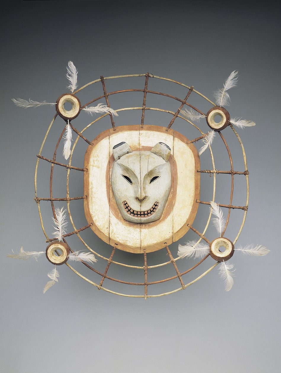 Maschera che raffigura uno spirito orso, fine XIX secolo da culture Yupik