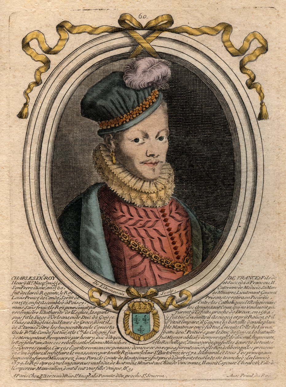 Ritratto di Luigi XII (1462-1515), Re di Francia - incisione da 