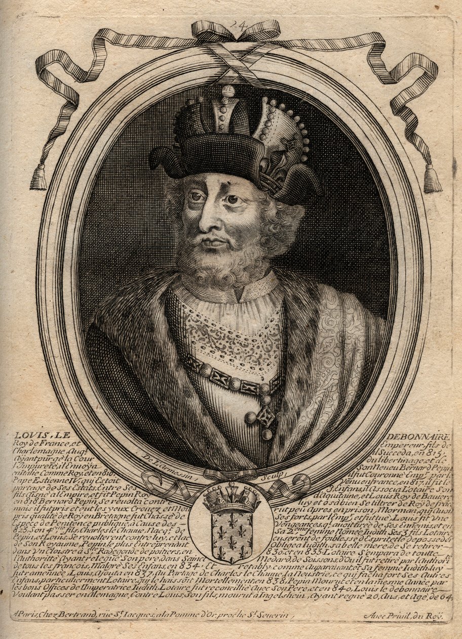 Ritratto di Luigi I il Pio (778-840), Re di Francia - Luigi I il 