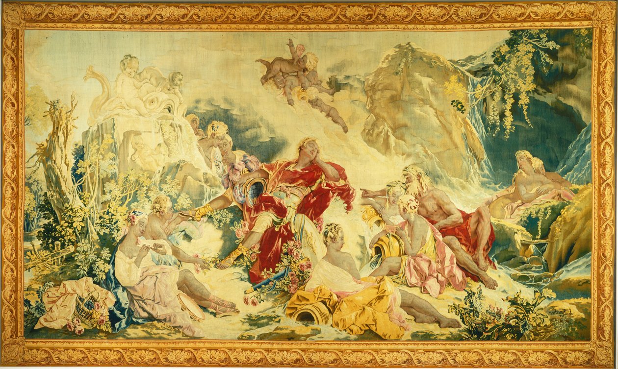 Sogno di Rinaldo da design and cartoon by François Boucher; woven under the direction of Jean Baptiste Oudry and Nicolas Besnier at