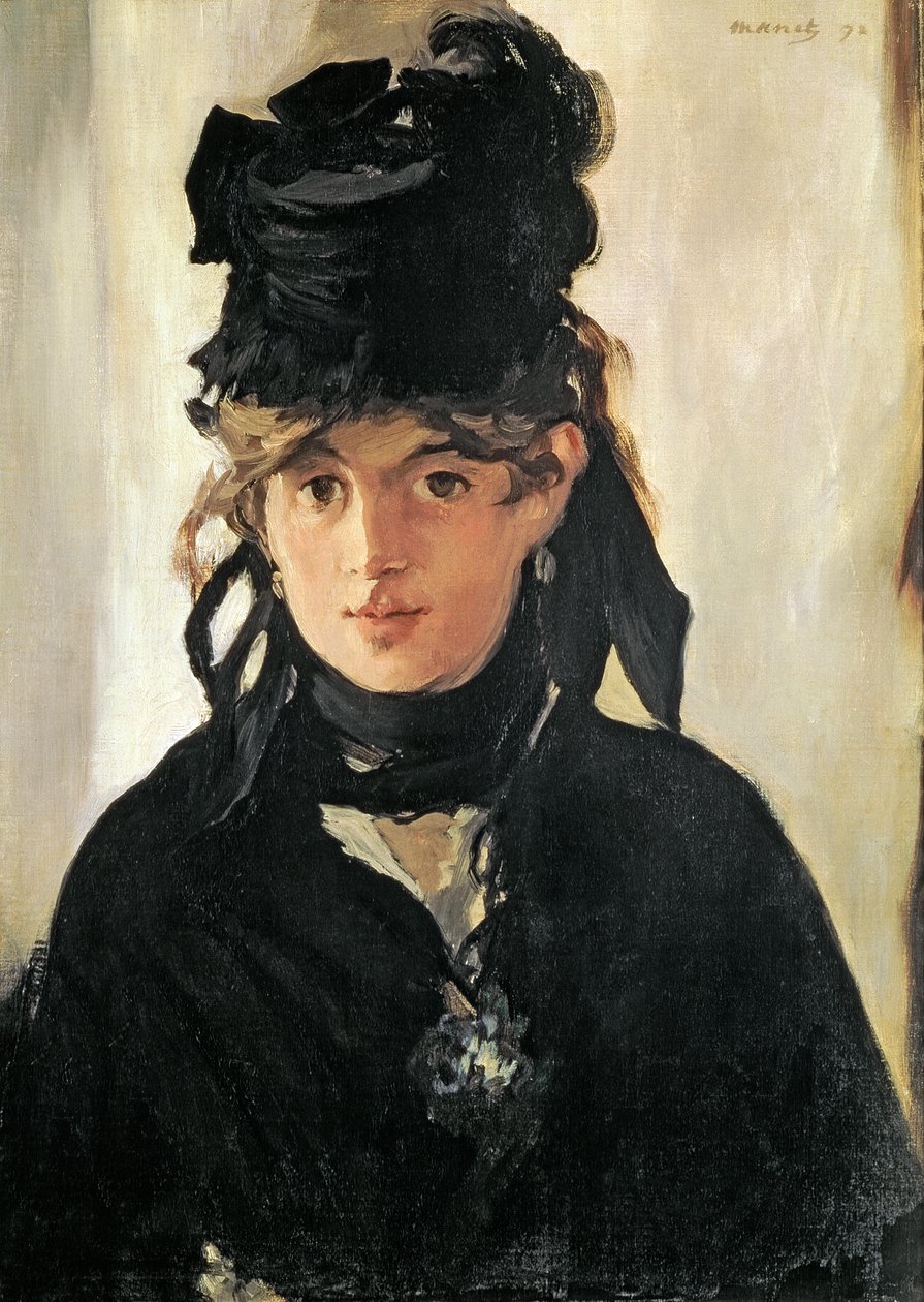Berthe Morisot con un mazzo di violette, 1872 da Édouard Manet