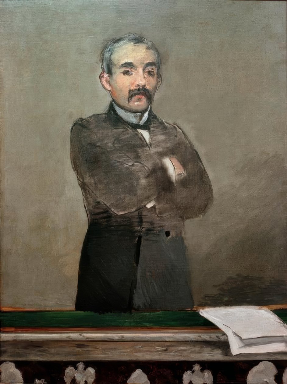 Ritratto di Clemenceau da Édouard Manet