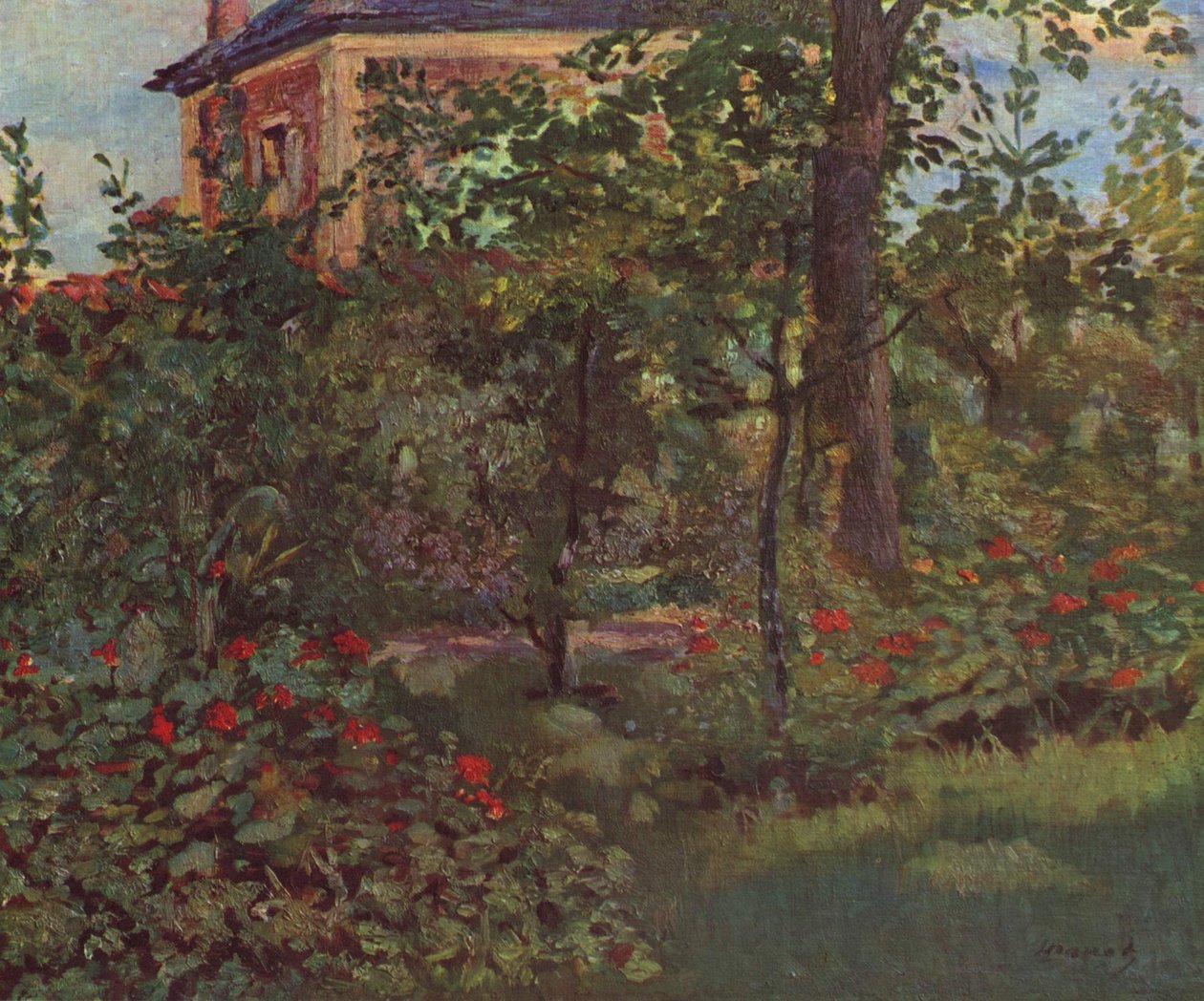Un angolo nel giardino di Bellevue da Édouard Manet
