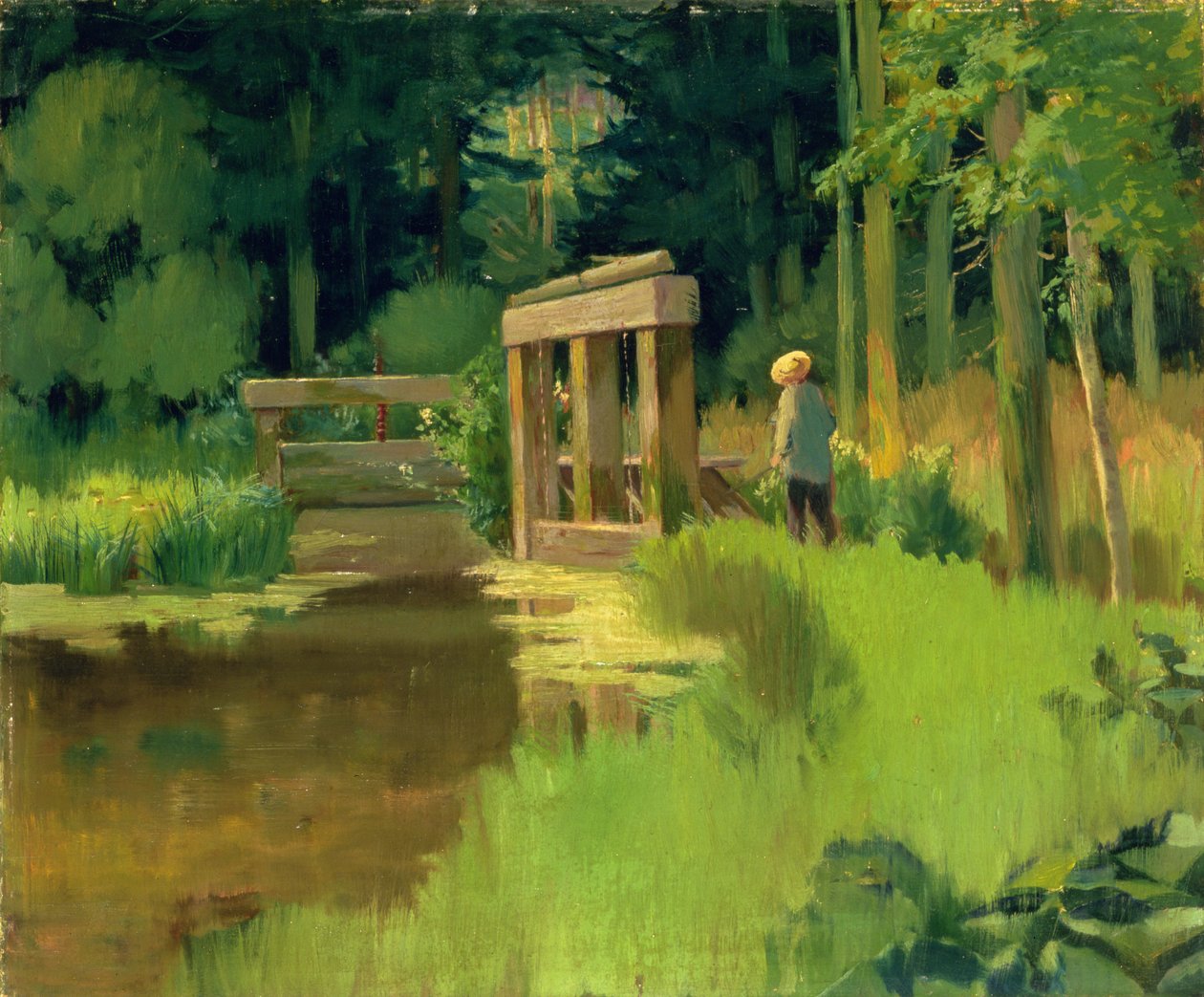 In un parco da Édouard Manet