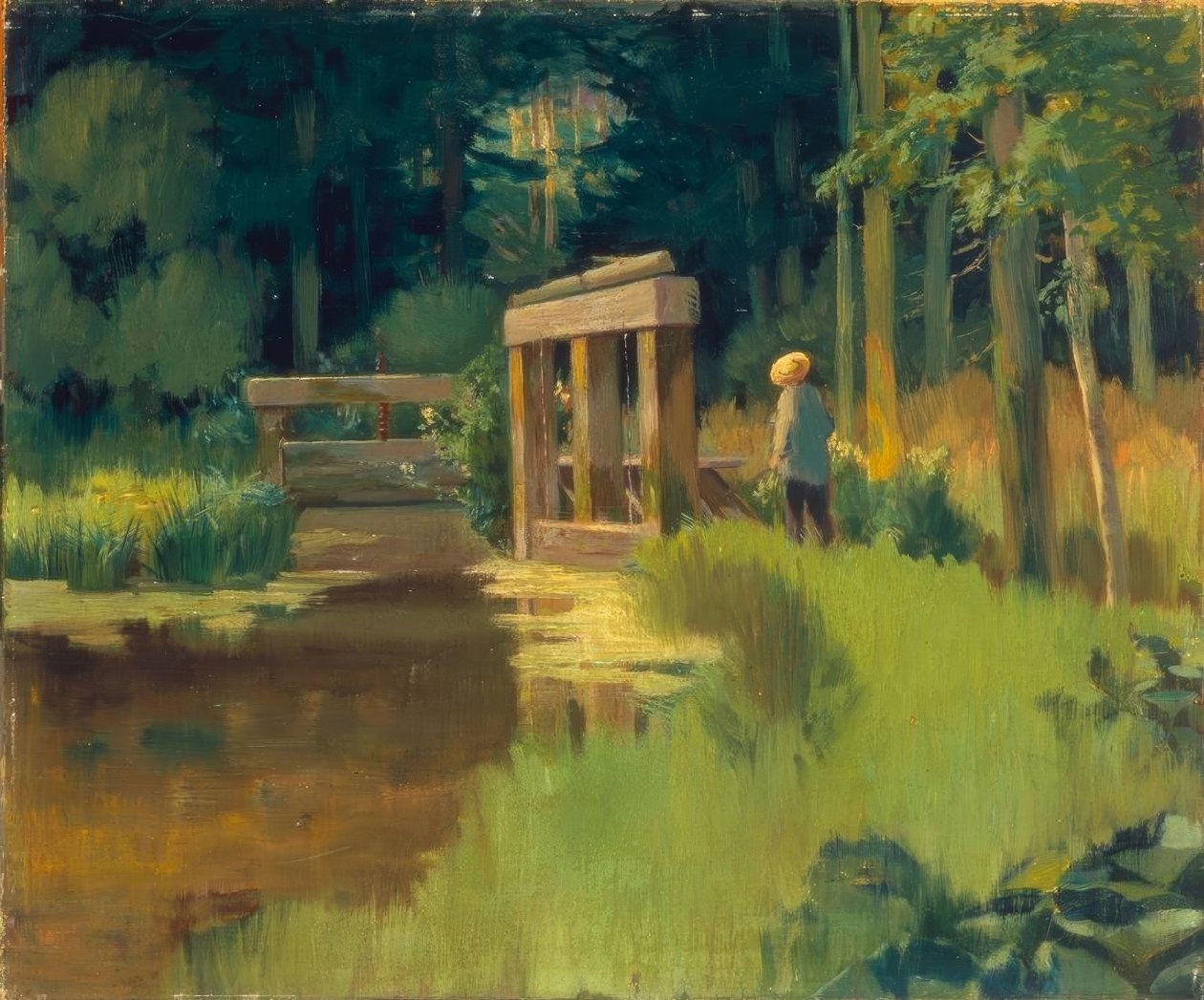 In un parco da Édouard Manet
