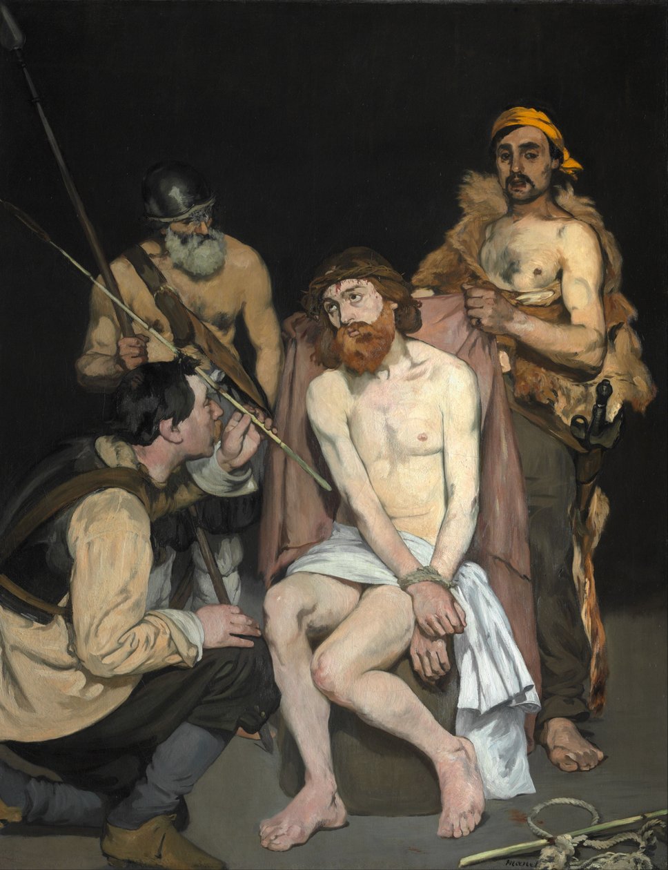 Gesù deriso dai soldati da Édouard Manet