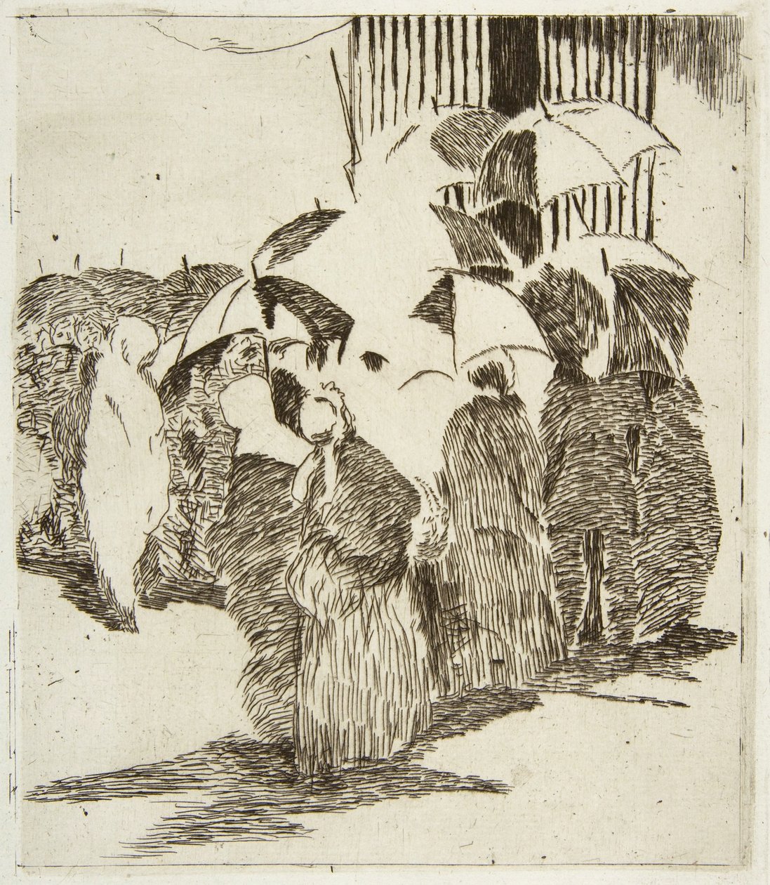 Fila davanti alla macelleria da Édouard Manet