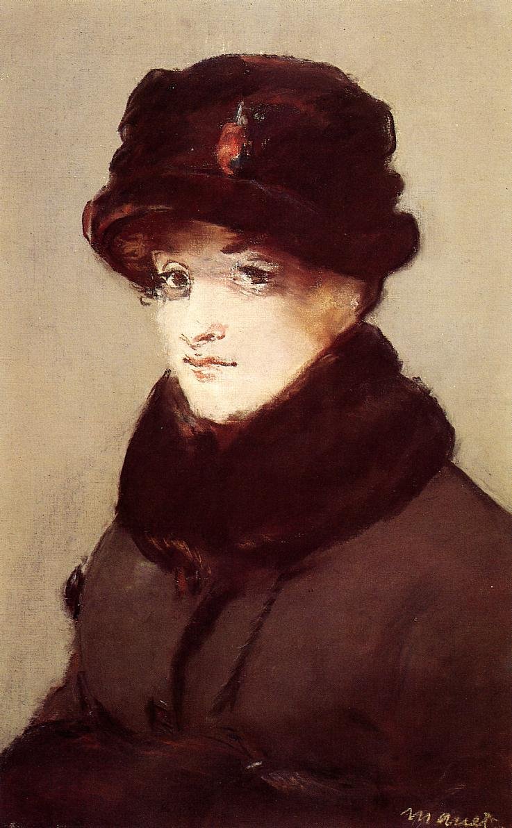 Méry Laurent con cappello di lontra da Édouard Manet