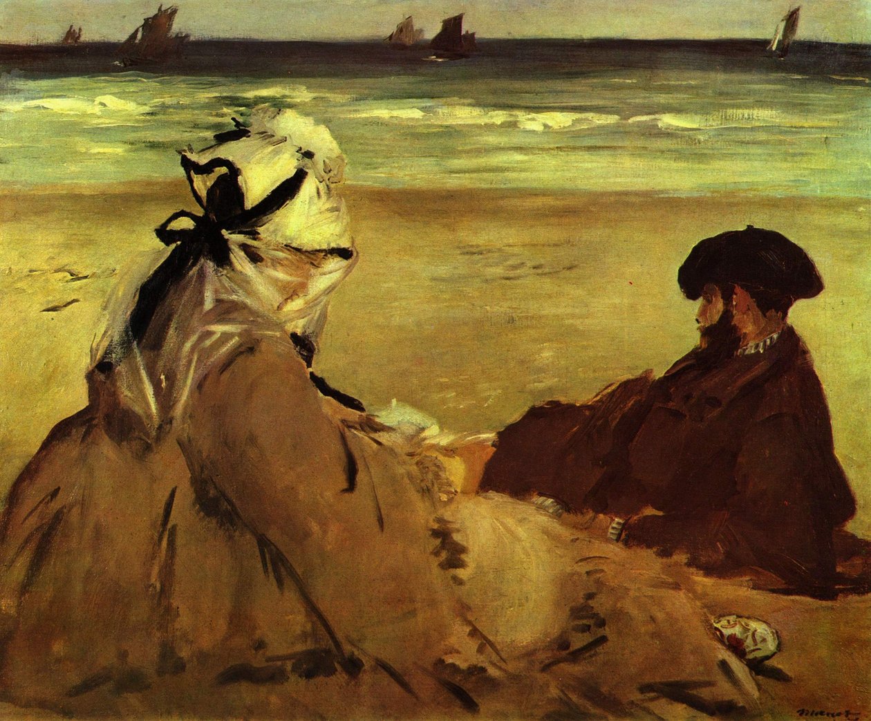 Sulla spiaggia da Édouard Manet