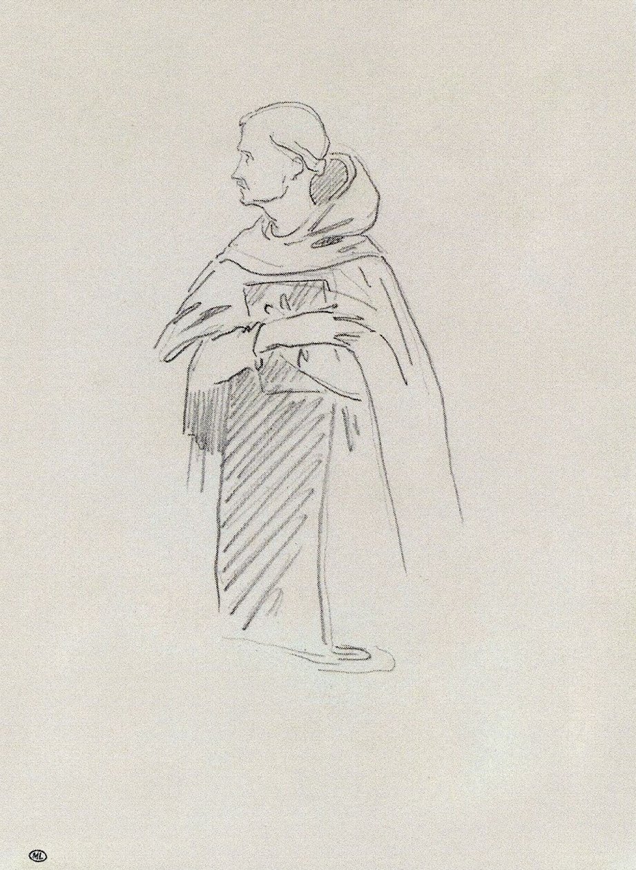 San Bernardo inginocchiato, con un libro da Édouard Manet