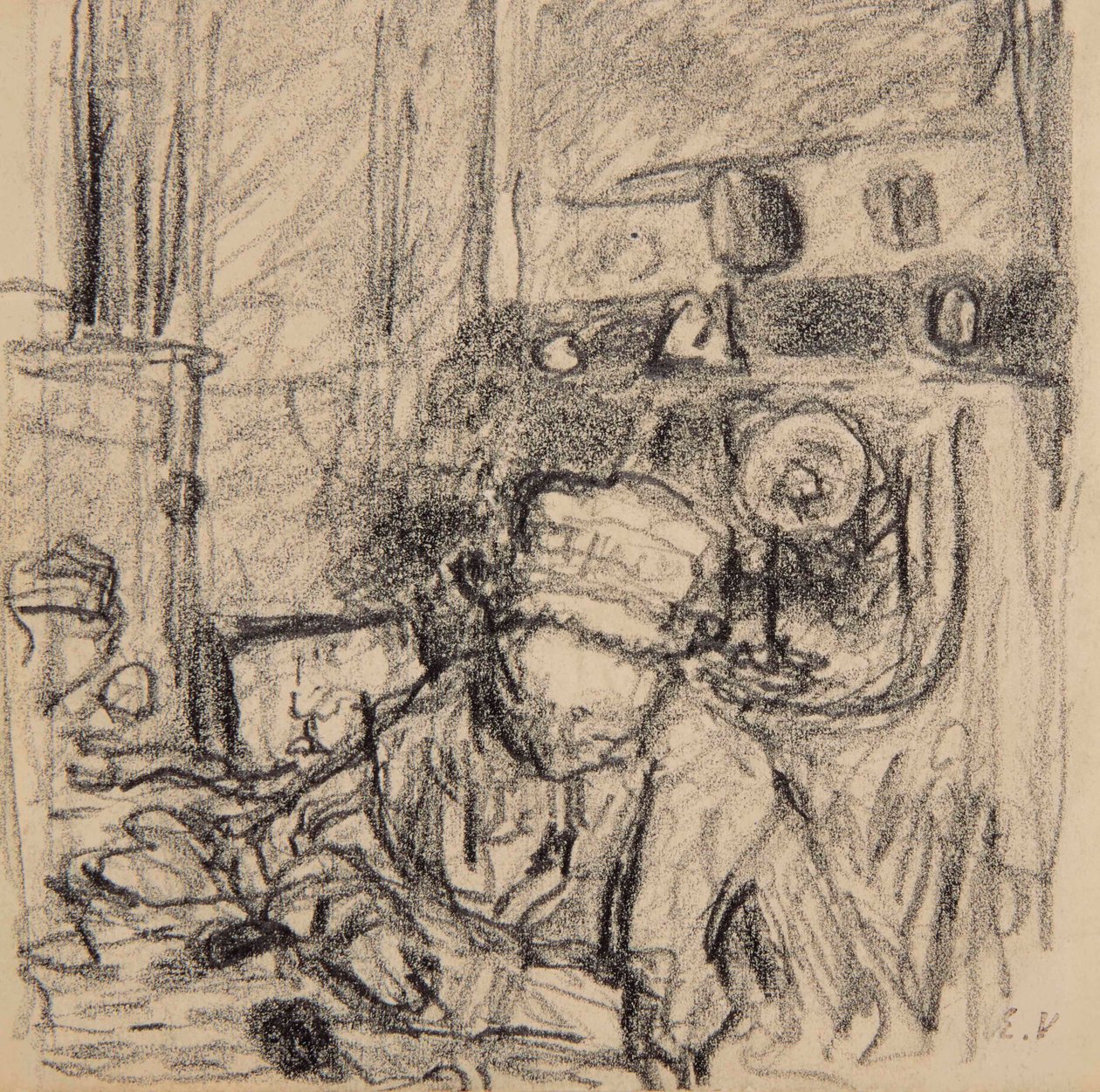 Madame Vuillard, rue de Calais da Edouard Vuillard