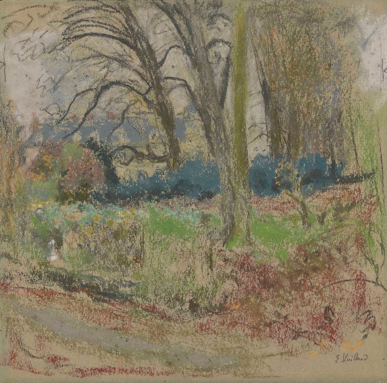 Paesaggio invernale a Clayes da Edouard Vuillard