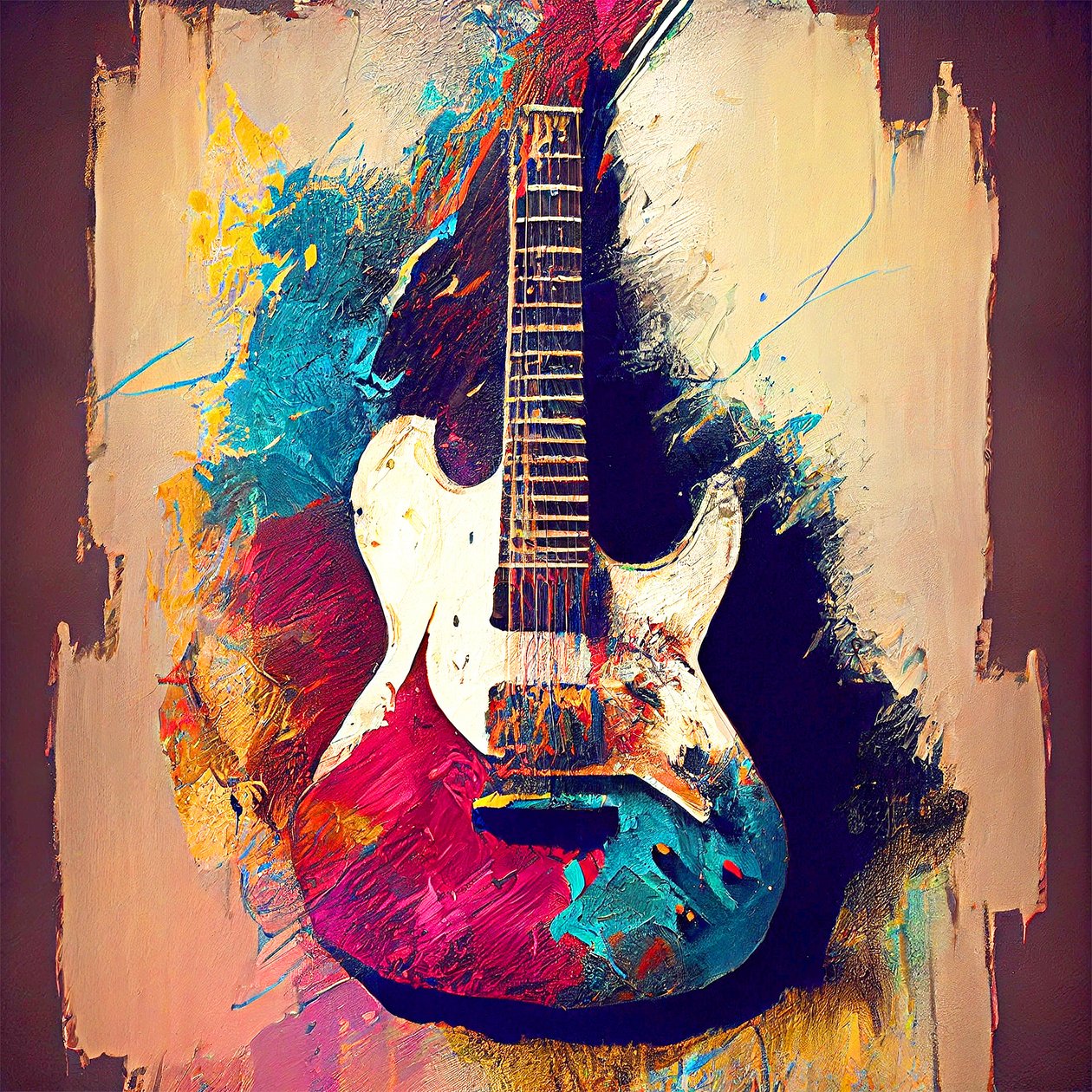 Chitarra elettrica da F. Abderrahim
