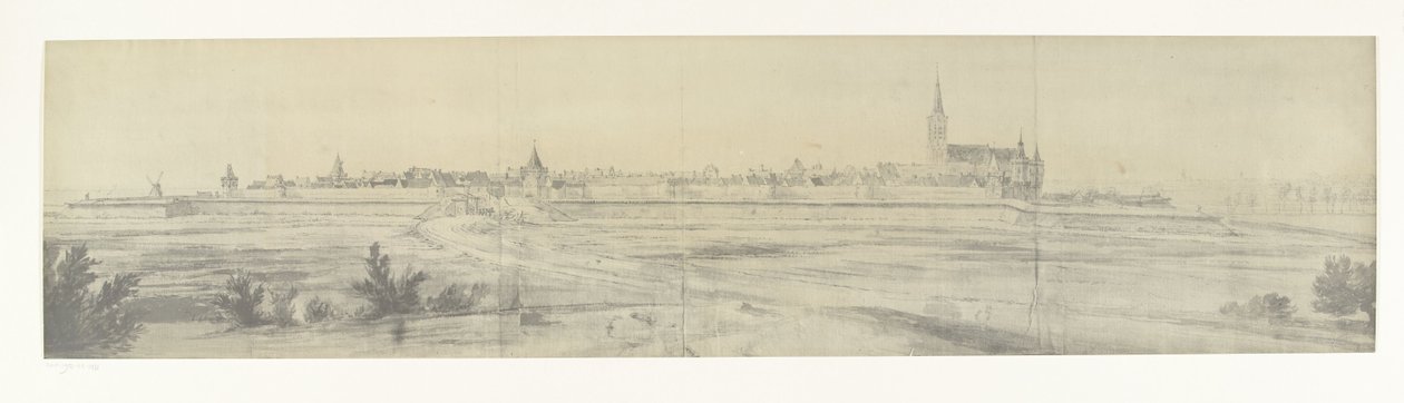 Vista su Elburg, 1672 da frères Moreau