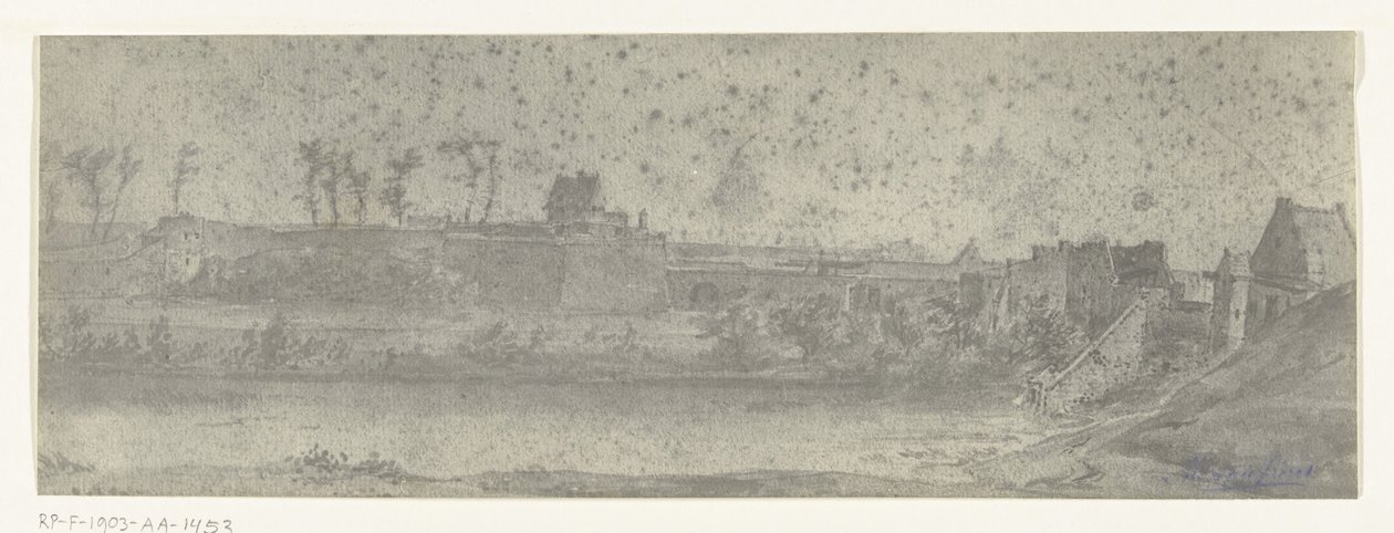 Vista su Maastricht, 1672 da frères Moreau