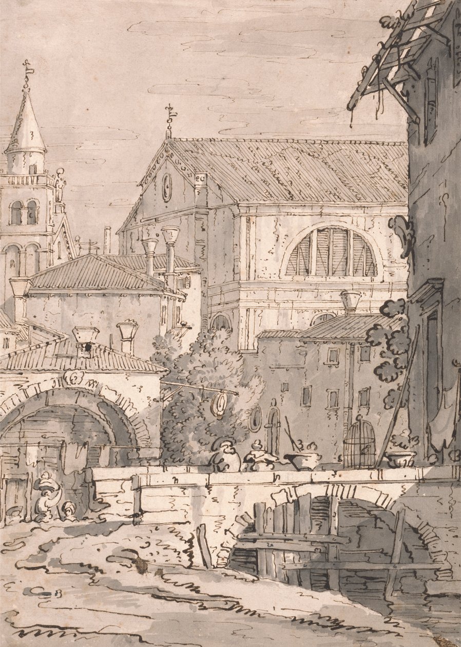 Fantasia Veneziana da imitator of Canaletto