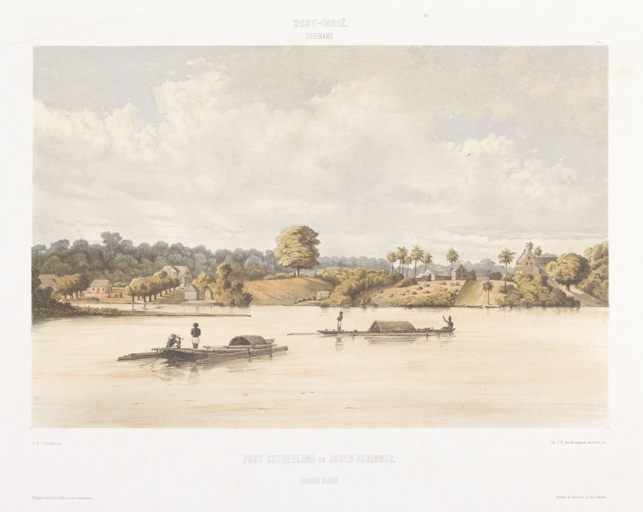 Vista di Post Gelderland e Joden Savannah da jonkheer Jacob Eduard van Heemskerck