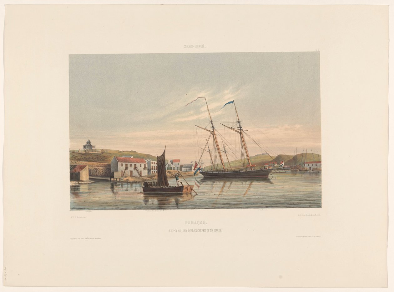 Porto di Willemstad, Curaçao da jonkheer Jacob Eduard van Heemskerck