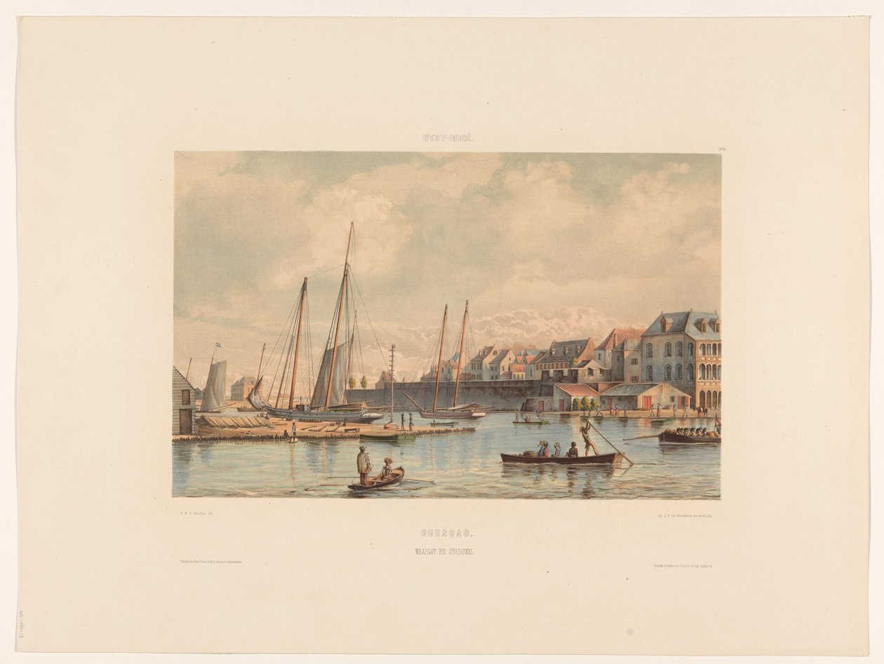 Waaigat e mura della città di Willemstad, Curaçao da jonkheer Jacob Eduard van Heemskerck