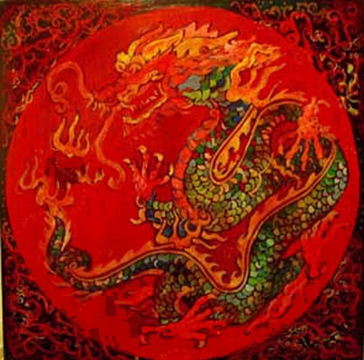Drago, 2016 (misto, acrilico, inchiostro, olio) da linda arthurs