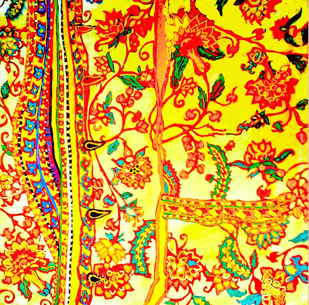 Camicia da uomo ricamata India, 2015 (tecnica mista) da linda arthurs