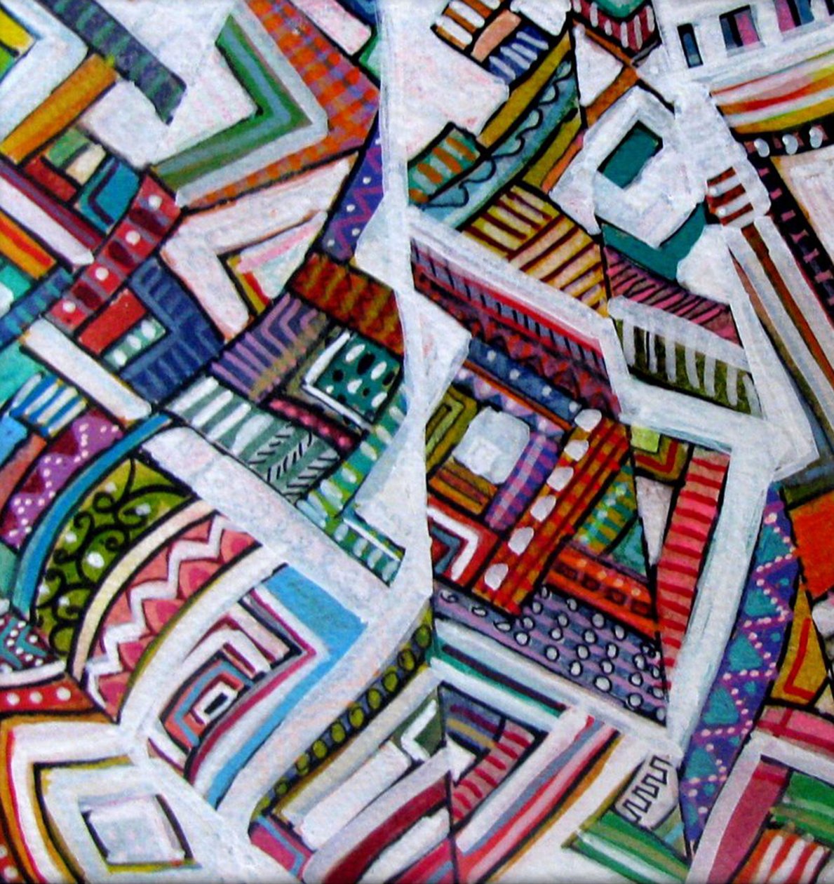 Triangoli, 2014 (acquerello, inchiostro) da linda arthurs