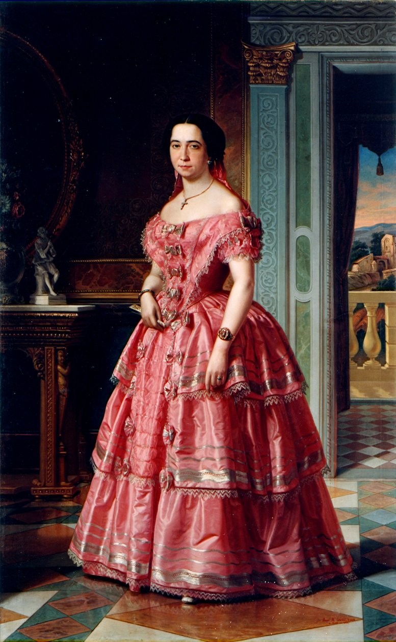 Ritratto di una dama da Angel María Cortellini