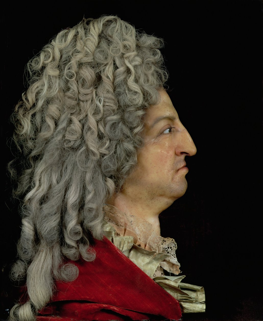 Luigi XIV (1638-1715) 1706 da Antoine Benoist or Benoit du Cercle