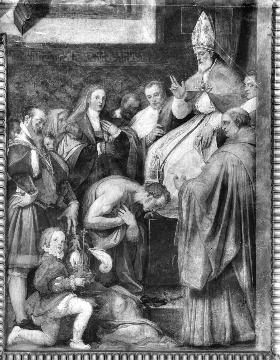 Papa Gregorio VII (n.1020) che assolve l