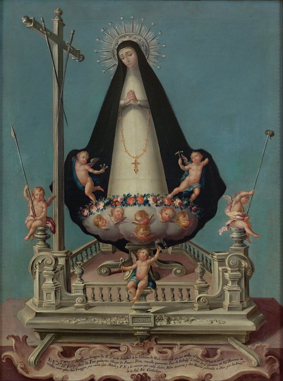 Vergine della Solitudine, dal Convento dei Minimi della Vittoria da osé Campeche