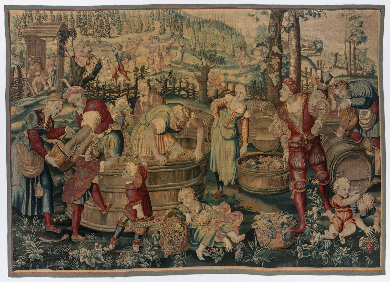 Autunno: scena di vendemmia da possibly by Gobelins Manufactory