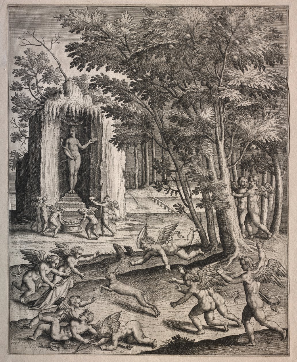 Cupidi che Giocano da possibly by Hieronymus Wierix