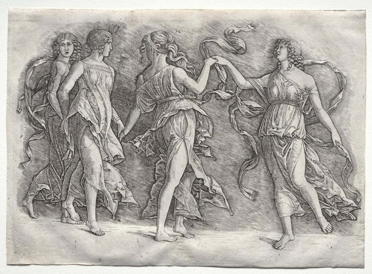 Quattro muse danzanti da probably by the so called Premier Engraver