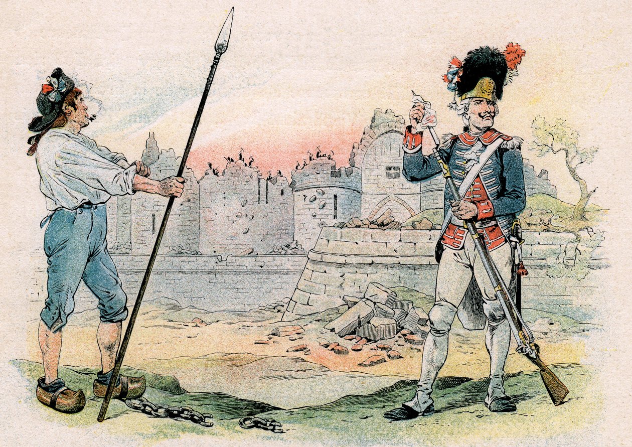 Distruzione (demolizione, smantellamento) della Bastiglia da pseudonym for Onfray de Breville Jacques Job