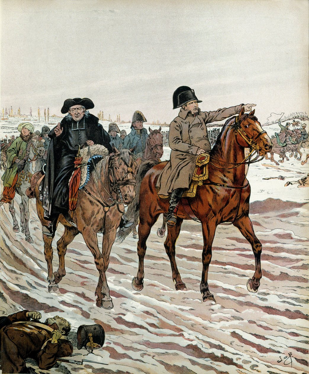 Durante la campagna francese, dopo la battaglia di Brienne il 29 gennaio da pseudonym for Onfray de Breville Jacques Job