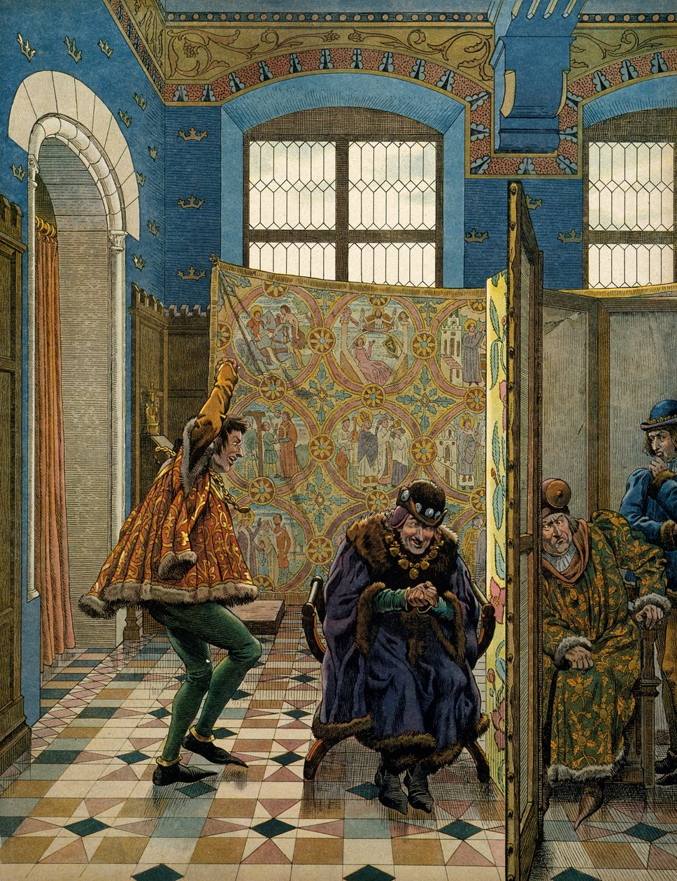 Storia della Francia nel Medioevo: Uno dei gentiluomini del Connestabile di Saint Pol si prende gioco del re d