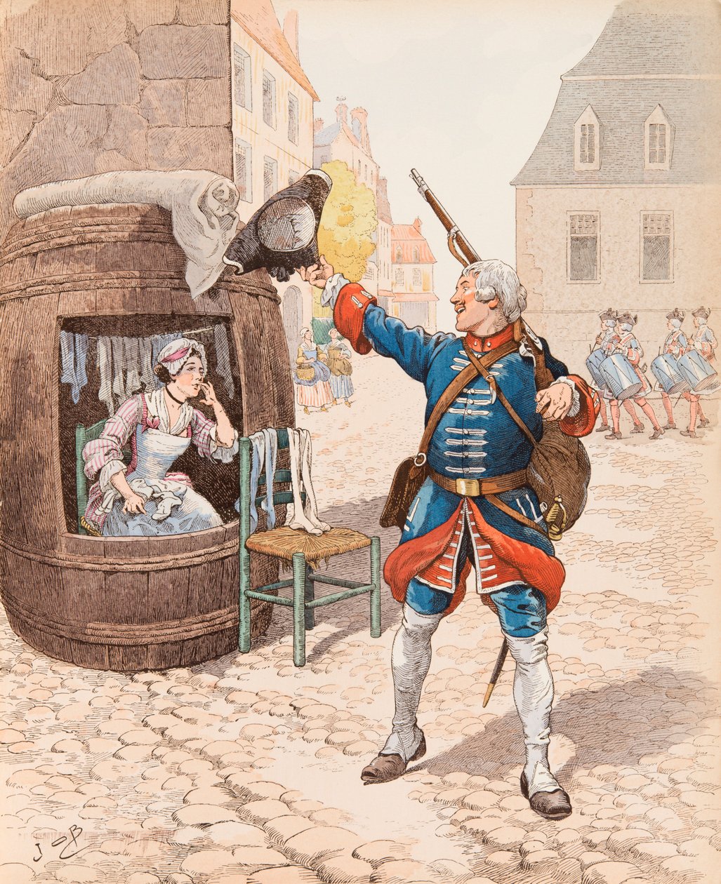 Jacques Marie Gaston Onfroy de Breville detto JOB - Fanfan la tulipe (canzone scritta da Emile Debraux nel 1819) da pseudonym for Onfray de Breville Jacques Job