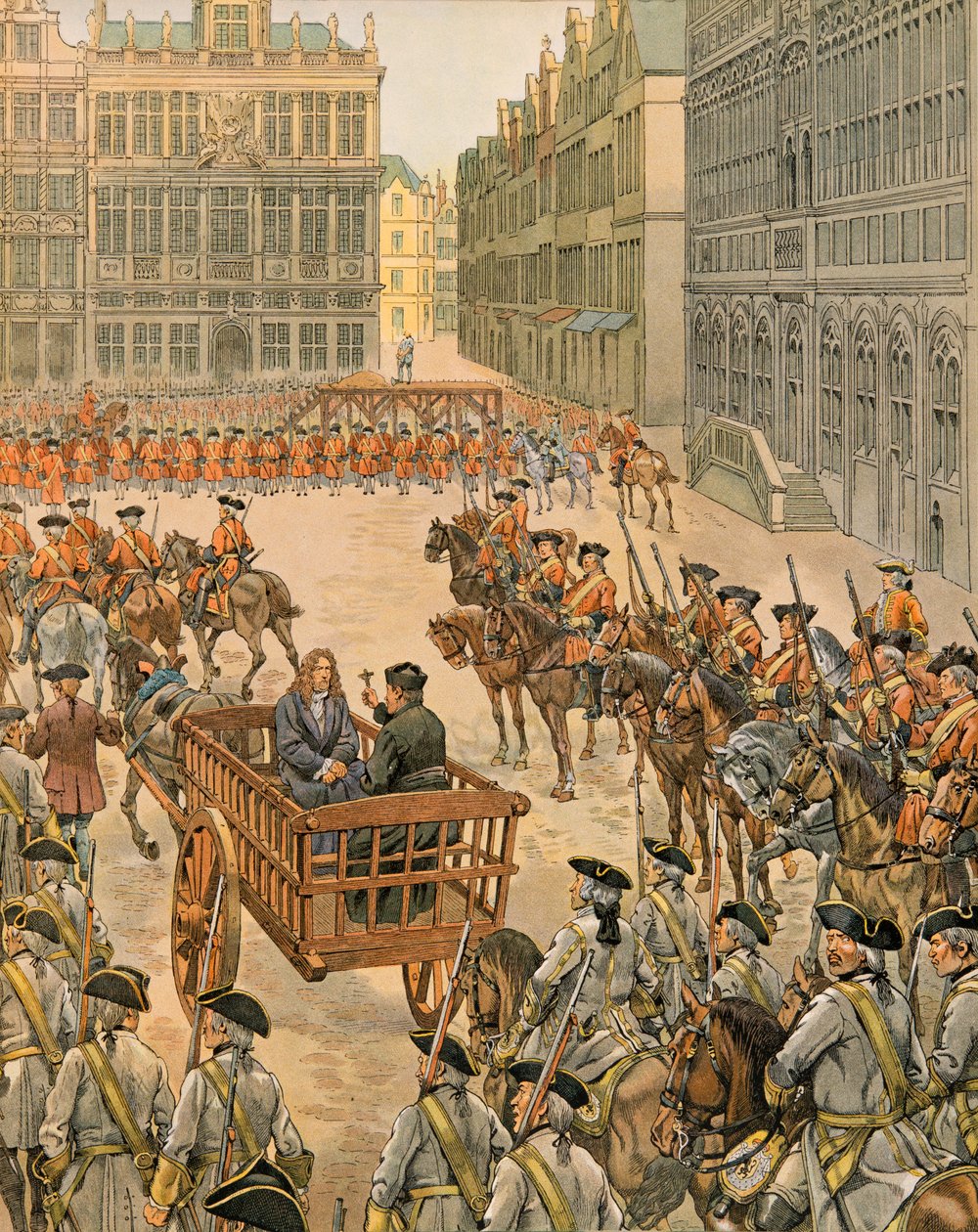 Jacques Marie Gaston Onfroy de Breville dit JOB (1858-1931) - Storia del Belgio: François Annessens (1660 - 1719), decano delle quattro corone e maestro della fabbrica dell
