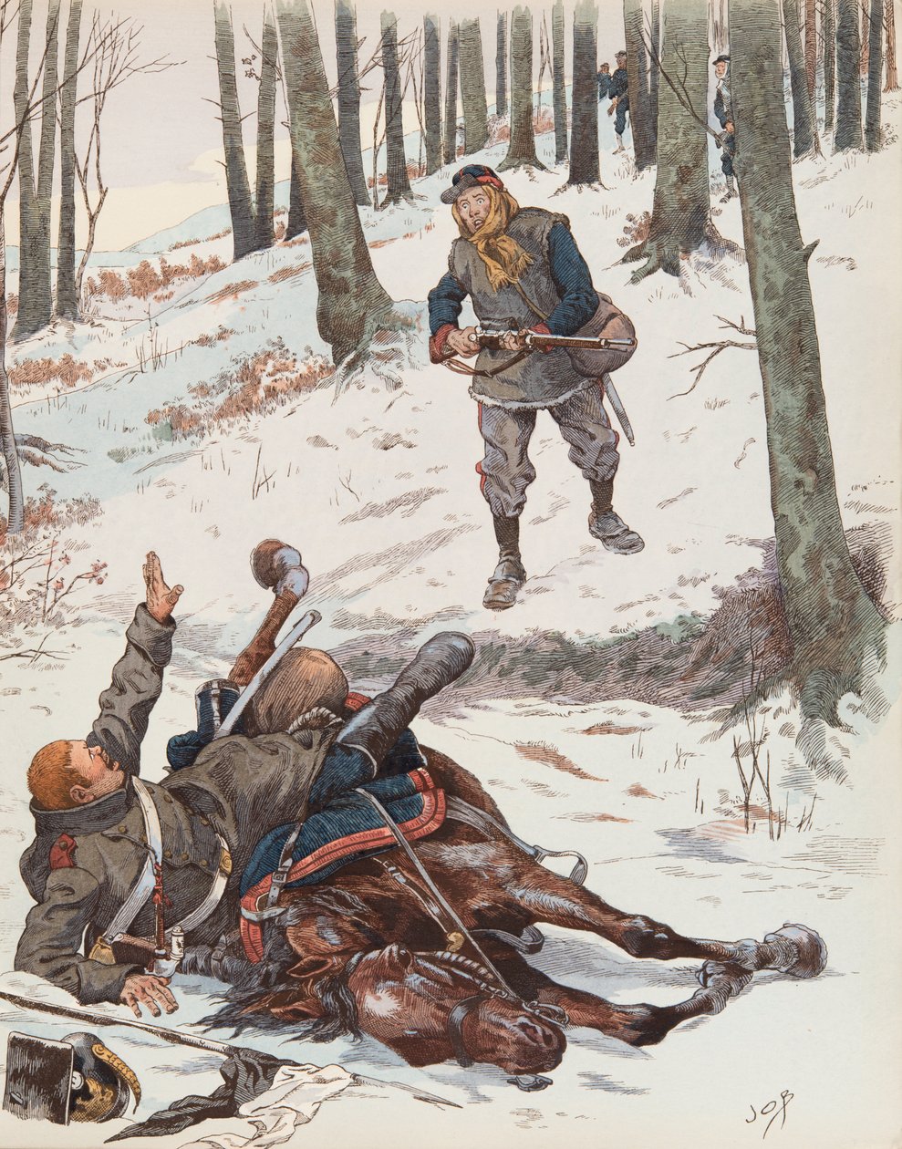 Jacques Marie Gaston Onfroy de Breville dit JOB - Le Moblot (Soldato della Guardia Nazionale Mobile durante la Guerra del 1870), Collezione Privata da pseudonym for Onfray de Breville Jacques Job