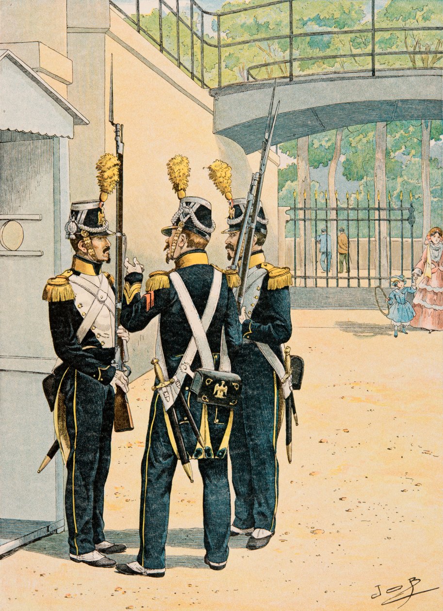 Jacques Marie Gaston Onfroy de Breville dit JOB (1858-1931) - Uniforme delle truppe francesi di tutti i tempi: Volteggiatori della Guardia Imperiale da pseudonym for Onfray de Breville Jacques Job